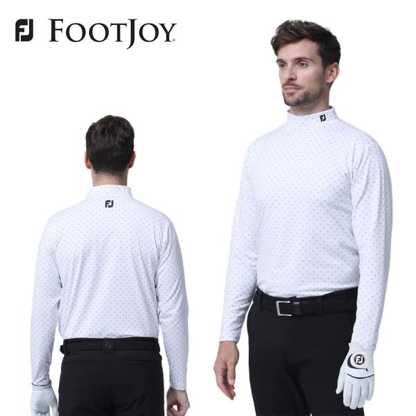 セール FOOTJOY フットジョイ メンズ ゴルフウェア シャツ フラワーアイコン蓄熱保温長袖モッ...