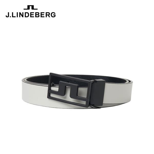 【セール】J.LINDEBERG ジェイリンドバーグ メンズ ゴルフ ベルト メタルブリッジロゴバッ...