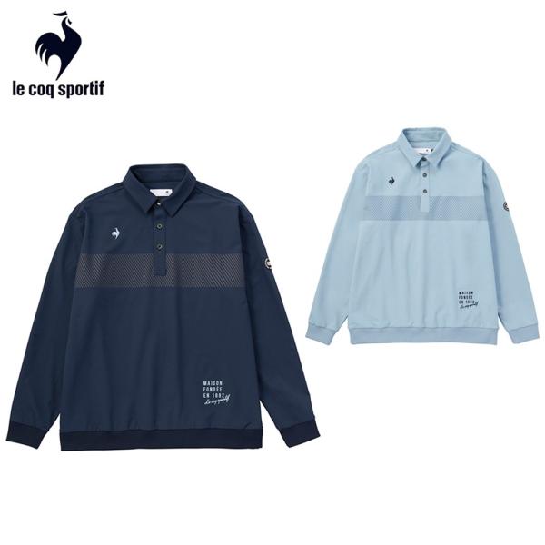 セール Le coq sportif ルコック メンズ ゴルフウェア シャツ ボーダー長袖シャツ Q...