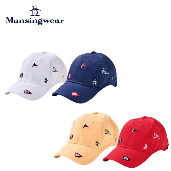 Munsingwear マンシングウェア レディース ゴルフウェア 帽子 キャップ ロゴ イヤーカー...