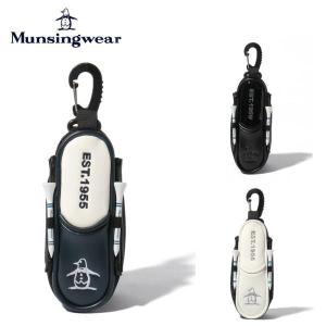 Munsingwear マンシングウェア メンズ ゴルフ ボールホルダー Goods マグネット式ティー付2個用ボールホルダー MQBVJX60 23SS 春夏 合成皮革の商品画像