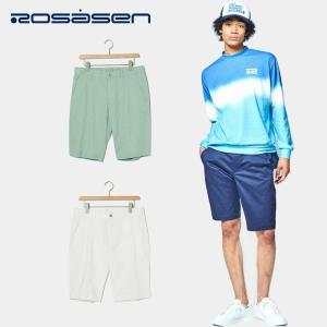 Rosasen ロサーセン メンズ ゴルフウェア パンツ リヨセルツイルストレッチショートパンツ 04478342 23SS 春夏 チノ素材 綿 代引き手数料無料｜bespo