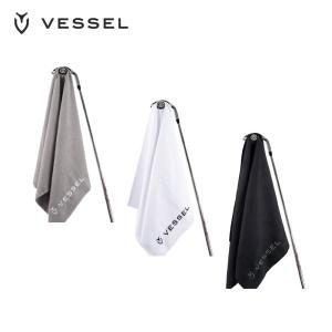 VESSEL ベゼル メンズ ゴルフ タオル Magnetic Golf Towel 2023 24SS 吸湿性 マイクロファイバー 強力マグネット ワッフル生地｜bespo