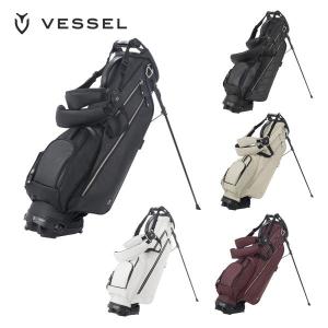 VESSEL ベゼル ゴルフ メンズ キャディバッグ おしゃれ 軽量 カート VLS Lux 2.8kg 7.5型 4分割 口枠 シングルストラップ ダブルストラップ 7530221