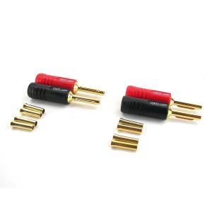 QED Airloc ABS 4mm Banana Plug（Red/Black 8か所）＋ Airloc 取り付け工賃｜best-audio-equipment