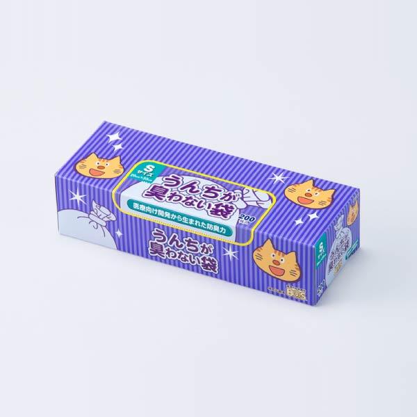 クリロン化成 うんちが臭わない袋BOS ネコ用箱型 S 200枚