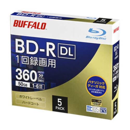 BUFFALO YD-BR50V-005CW BD-R DL 50GB 5枚 YDBR50V005C...