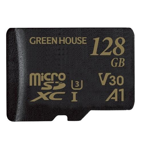 グリーンハウス GH-SDM-YMUB128G microSDXCカード UHS-I U3 V30 ...