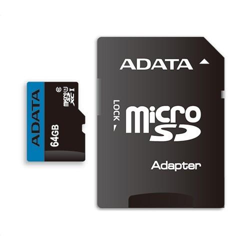 ADATA AUSDX64GUICL10RA1D MicroSDHC／XC UHS-I CLASS1...