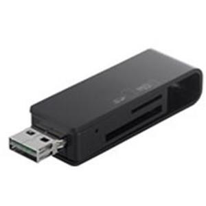 バッファロー BSCRD05U2BK どっちもUSBコネクター採用USB2.0対応カードリーダーライ...