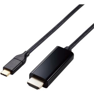 エレコム MPA-CHDMI20BK 映像変換ケーブル／USB Type-C-HDMI／ミラーリング対応／60Hz／2.0m／ブラック MPACHDMI20BK｜best-denki