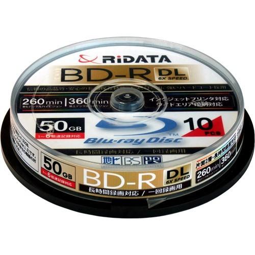 RiDATA BDR260PW6X10SPA 録画用BD-R(DL) 10枚パック （スピンドル）