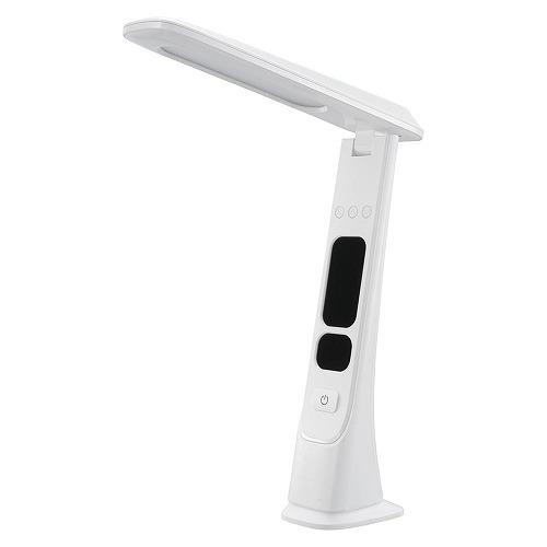 オーム電機 DS-L45FD-W LEDデスクライト デジタル表示機能付 450lm USB給電 T...