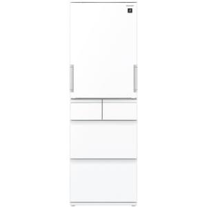 【無料長期保証】シャープ SJ-G417J W 5ドア冷蔵庫 (412L・左右フリー) ピュアホワイト