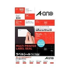 エーワン ラベルシール プリンタ兼用 キレイにはがせるタイプ マット紙・ホワイト・ A4判 10面 ...