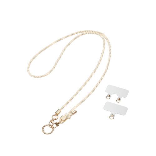 エレコム P-STSDH2RGBE ショルダーストラップ／リング(ベージュ)