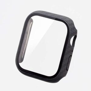 エレコム AW-23AFCGOCB Apple Watch Series 9 45mm用フルカバーケース プレミアムガラス ゴリラ0.21mmの商品画像