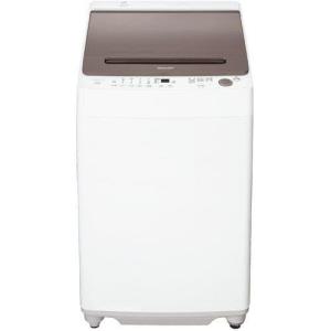 シャープ ES-GV9H インバーター洗濯機 ステンレス穴なし槽 9kg ライトブラウン【DD】