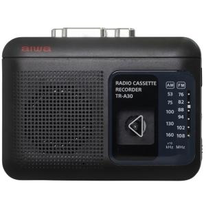 アイワ TR-A30B ラジオカセットレコーダー ブラック