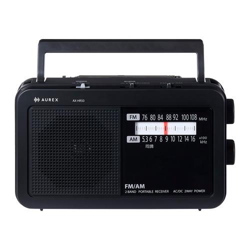 東芝 AX-HR50(K) LEDライト付きホームラジオ 声くっきり機能搭載 高音質スピーカー ブラ...