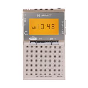 TOSHIBA（東芝） AUREX LEDライト付きポケットラジオ AX-PRU60(K
