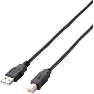 エレコム U2C-JB05BK エコUSB2.0ケーブル 0.5m A-Bタイプ 480Mbps 環...