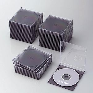ケース エレコム CD DVD CCD-JSCS50CBK Blu-ray／DVD／CDケース スリ...