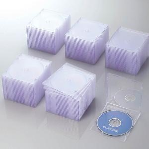 ケース エレコム CD DVD CCD-JSCS100CR Blu-ray／DVD／CDケース スリ...