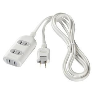 バッファロー BSTAPST2320WH 2ピン式電源タップ 3個口タイプ 2m ホワイト