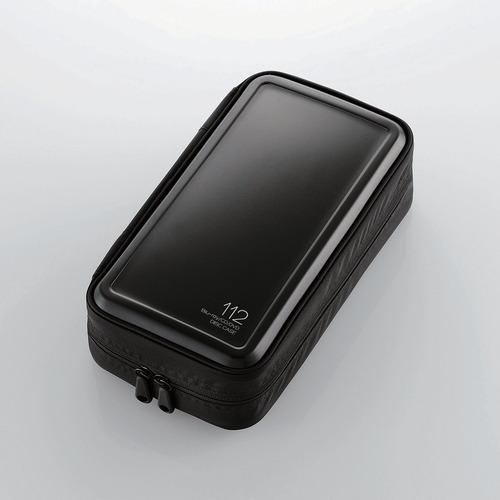 エレコム CCD-HB112BK CD/DVD/Blu-rayケース セミハード ファスナー付き 1...
