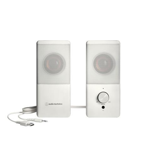 オーディオテクニカ AT-SP95 WH アクティブスピーカー USB給電 3.5mm接続 ホワイト