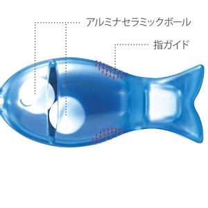 マーナ Ｋ２５７Ｂ お魚包丁とぎ   ブルー｜best-denki