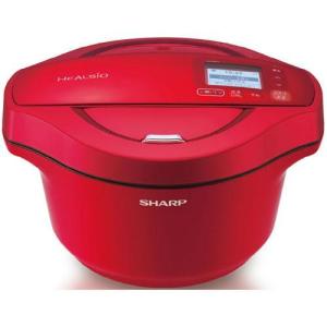シャープ KN-HW24F-R(レッド系) 水なし自動調理鍋 HEALSIO(ヘルシオ) ホットクック 2.4L