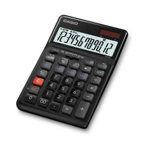 カシオ(CASIO) JE12DBKN 人間工学電卓 12桁ジャスト ブラック｜best-denki