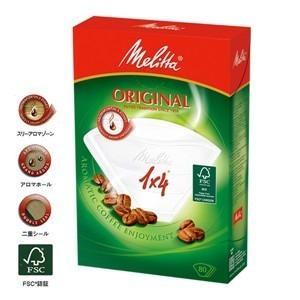 メリタ PO-148W  ペーパーフィルター 「オリジナル」ナチュラルホワイト 1×4（4〜8杯用・...