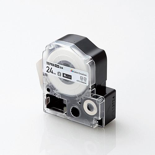 カラークリエーション CTC-KSS24K キングジム「テプラ」PROシリーズ用テープカートリッジ(...