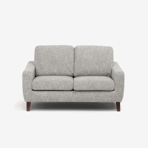 大塚家具［2人掛］ソファ「イブ SD-294C」布ライトグレ-色 脚部ダークブラウン色