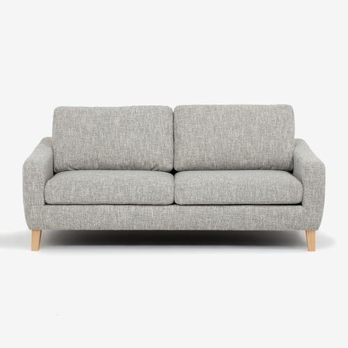 大塚家具［2.5人掛］ソファ「イブ SD-294C」布ライトグレ-色 脚部ナチュラル色
