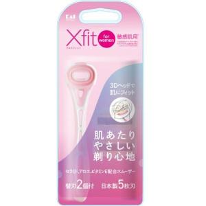 貝印 Xfitforwomen敏感肌用替刃2個付｜best-denki