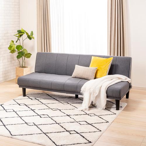 【SALE！】ヤマダオリジナル ソファベッド アステイ CGY 布 リクライニング機能付き【WEB限...