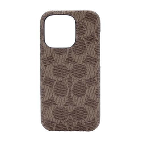 Coach CIPH-118-SCTAN 2022 iPhone 14 Pro用スマートフォンケース...