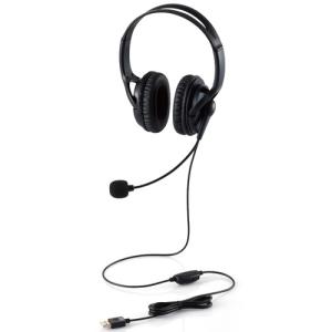 有線ヘッドセット ブラック ELECOM（エレコム） 有線ヘッドセット 小型 指向性マイク ノイズ