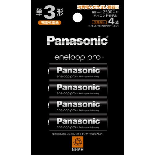 Panasonic BK-3HCD／4H エネループプロ 単3形 4本パック(ハイエンドモデル) B...