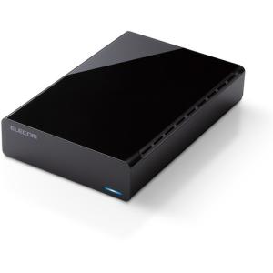 【推奨品】エレコム ELD-HTV060UBK 外付けハードディスク 6TB ラバーフット付 ブラック ELDHTV060UBK｜best-denki