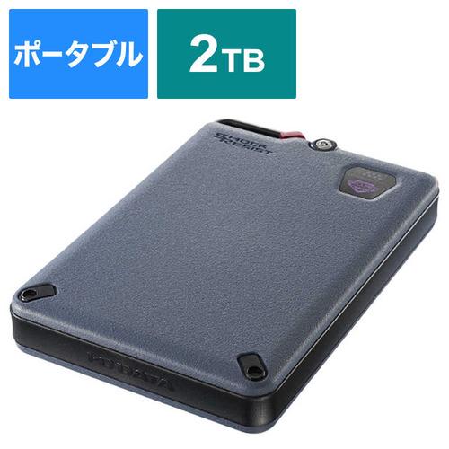 IOデータ SSPD-SUTC2 外付けSSD 2TB ポータブル型 BizDAS ブラック