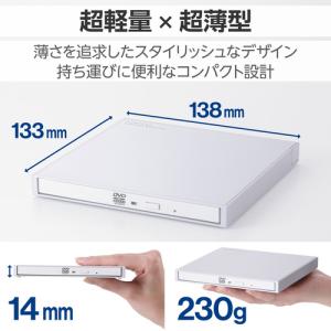 ロジテック LDR-PXA8CU2LWH DV...の詳細画像1