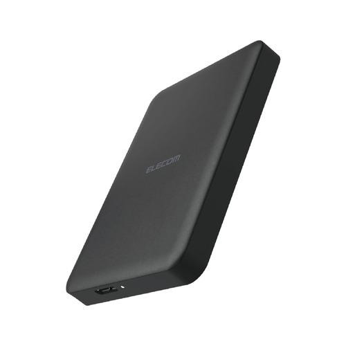 エレコム ELP-HTV010UBK テレビ録画 外付けHDD ポータブル 2.5インチ 1TB 静...