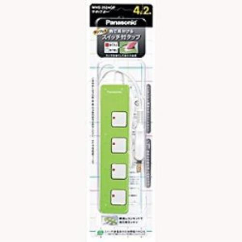 パナソニック WHS2524GP ザタップZ(4コ口)(2m) グリーン