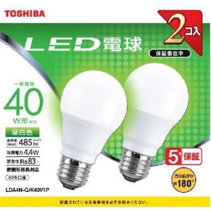東芝 LDA4N-G／40V1 LED電球 40W 昼白色 E26 : キムラヤYahoo!店