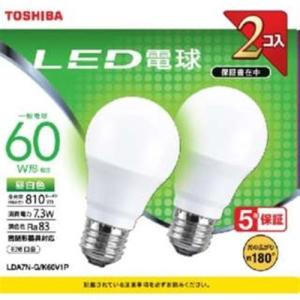 TOSHIBA（東芝） TOSHIBA LED電球 60W 電球色 E26 LDA7L-G/K60V1